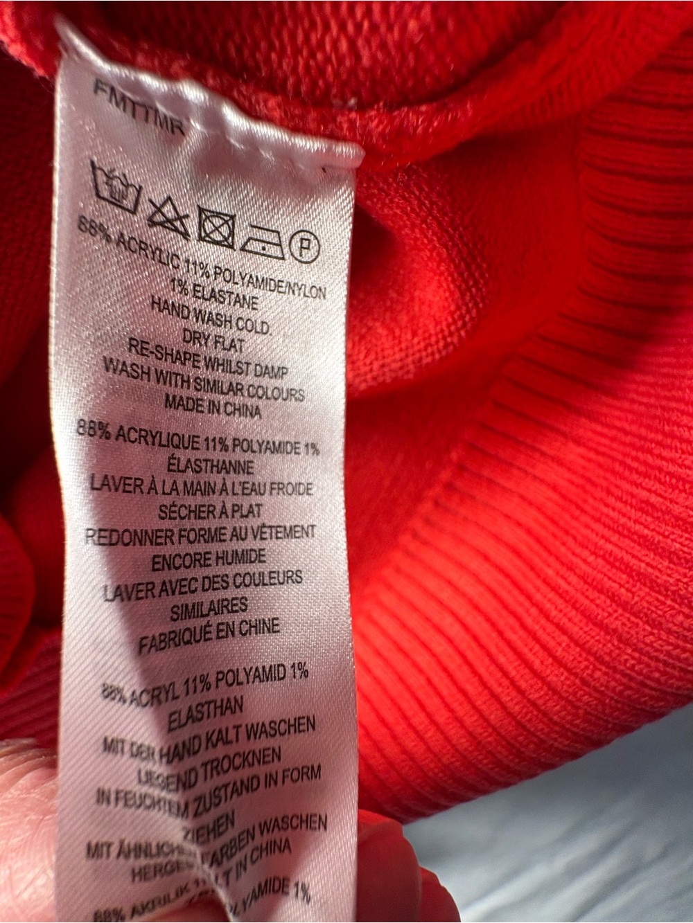 French Connection Women’s Orange Crewneck Sweater - Picture 3 of 6